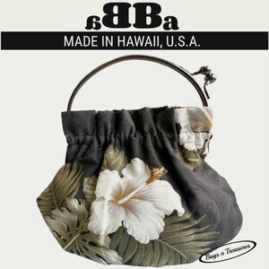 Vintage aBBa Hibiscus Print Evening Bag – Like New 👜